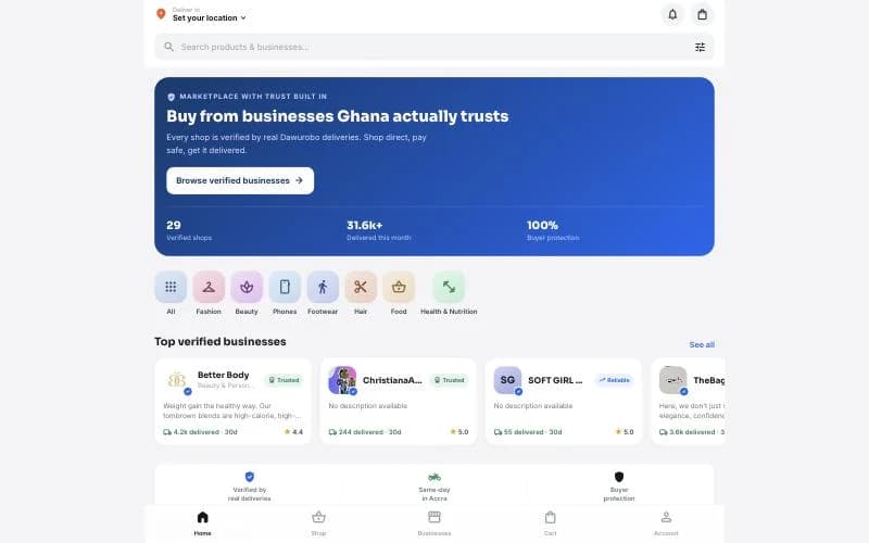 The Dawurobo Safe website