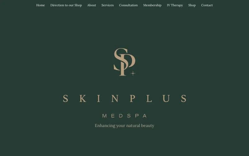 The SkinPlus Medspa website